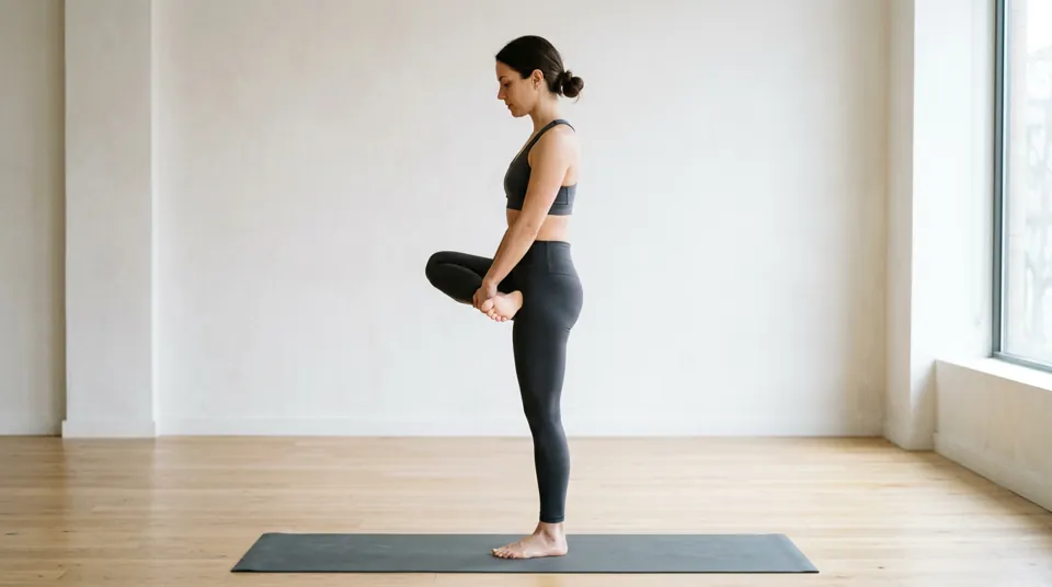 Prepare the Half Lotus — Half Bound Lotus Forward Fold