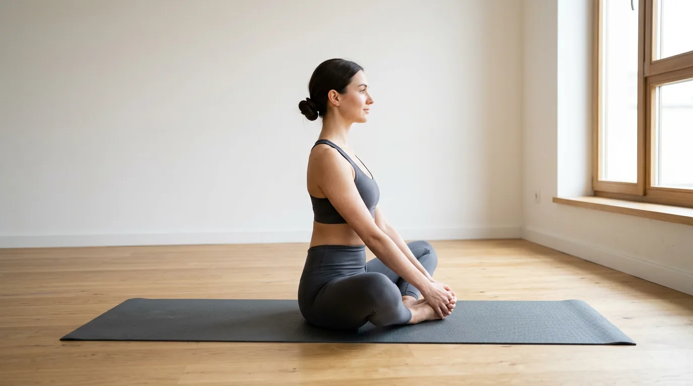 Bound Angle Pose A (Baddha Konasana A) reference pose