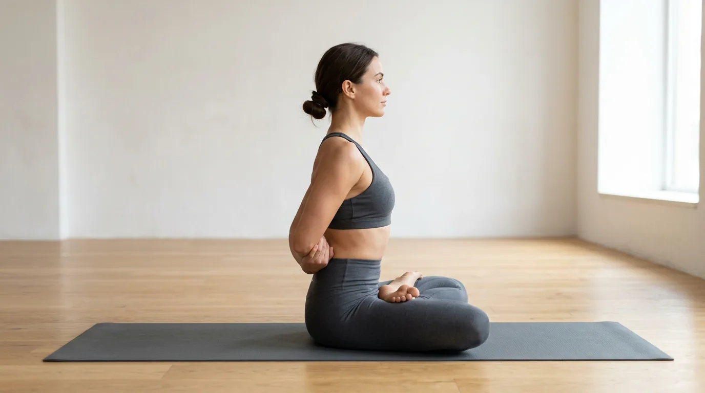 Baddha Padmasana reference pose