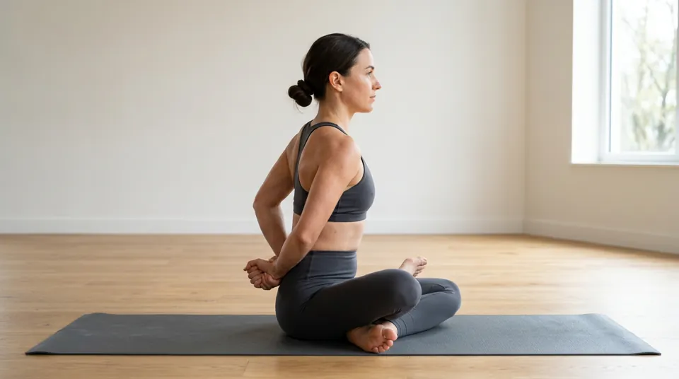 Reach the Second Arm — Baddha Padmasana
