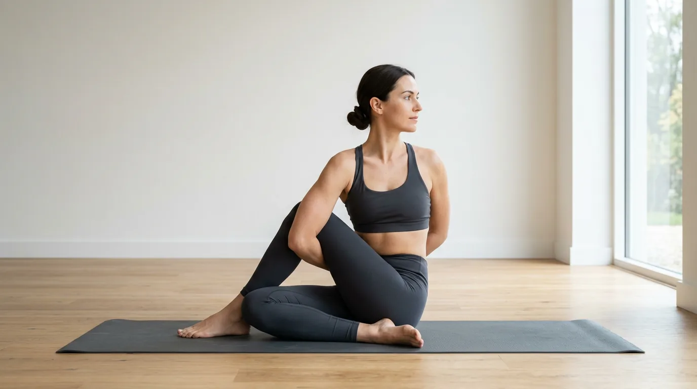 Marichyasana D reference pose
