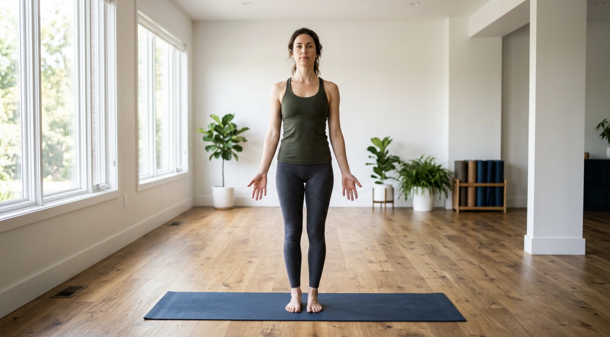Stand or Sit Tall — Prayer Pose