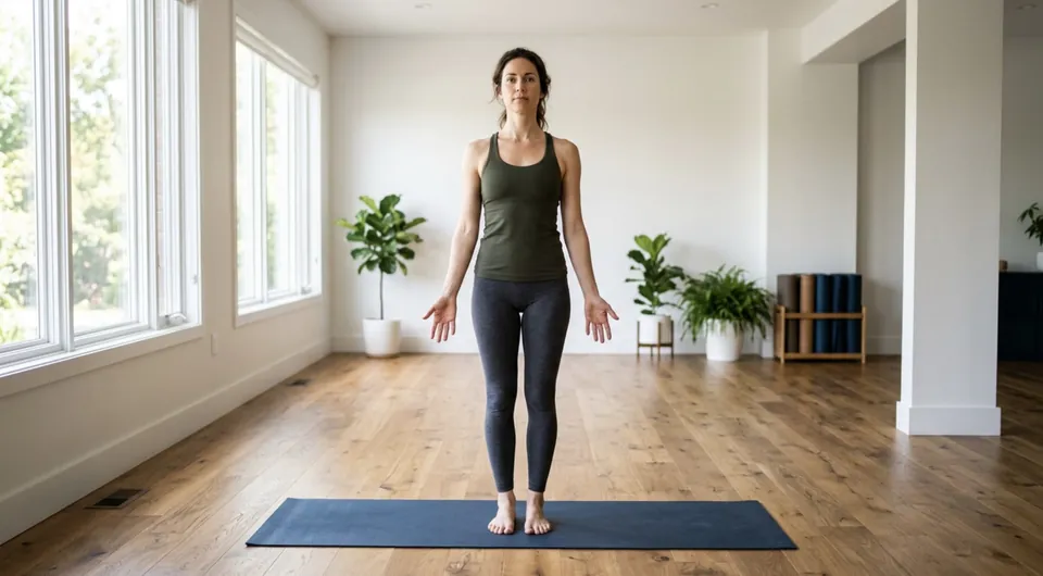 Stand or Sit Tall — Prayer Pose