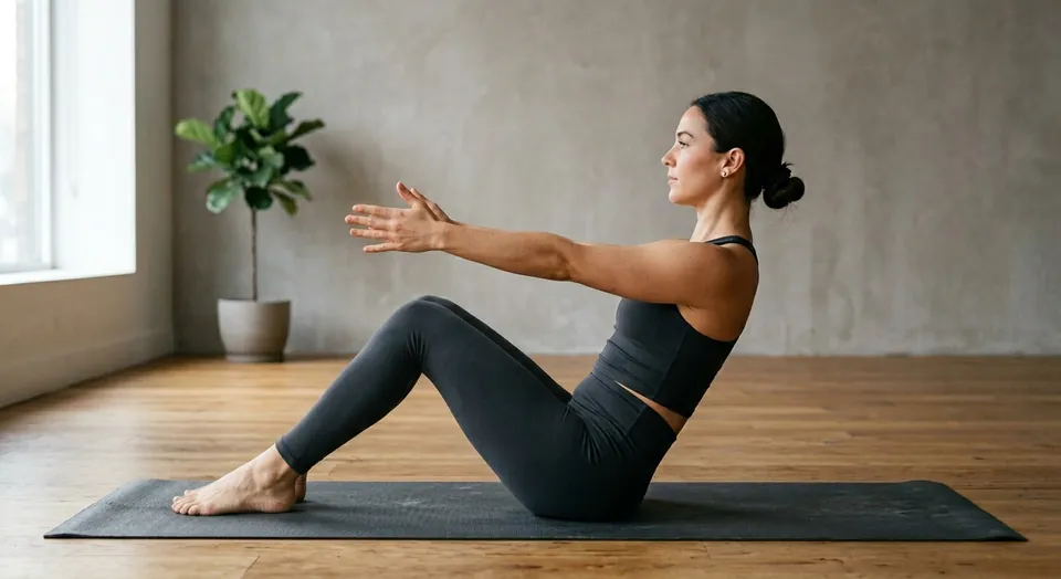 Extend the Arms — Boat Pose
