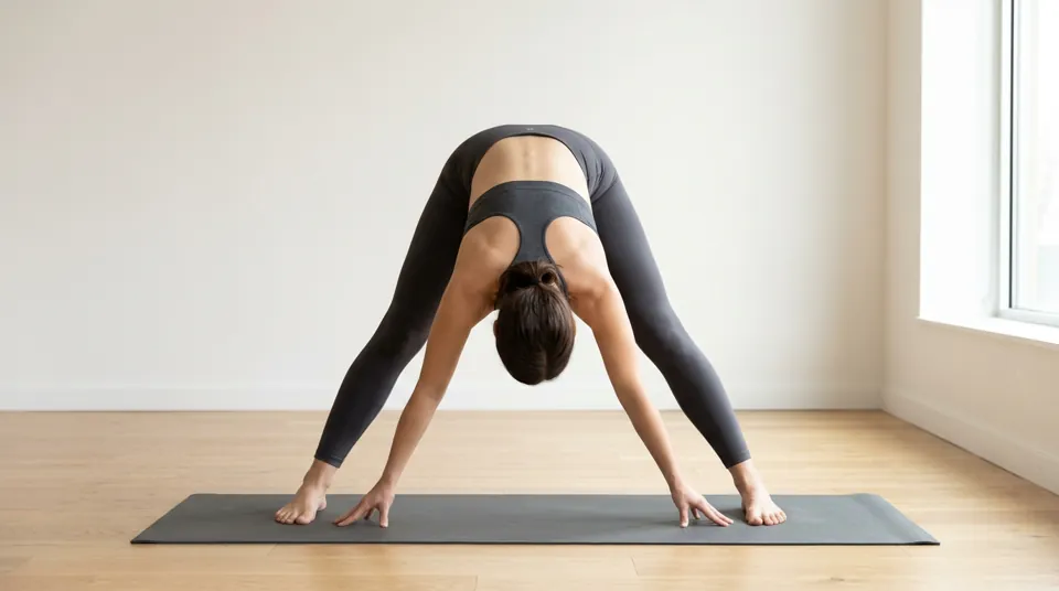 Lower the Crown — Prasarita Padottanasana B
